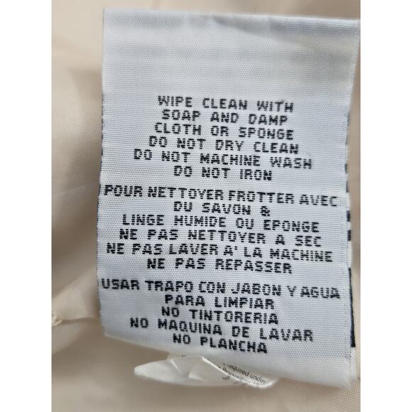 Miss London Black Label Lined FAUX Leather Bomber Biker Jacket Sz Small READ - Picture 13 of 16